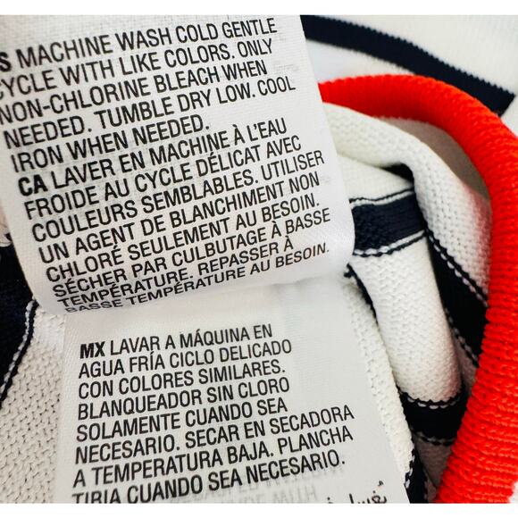 On 34th Macys Women White Navy Nautical Striped Sweater Midi Pencil Skirt XS NEW - Picture 8 of 12